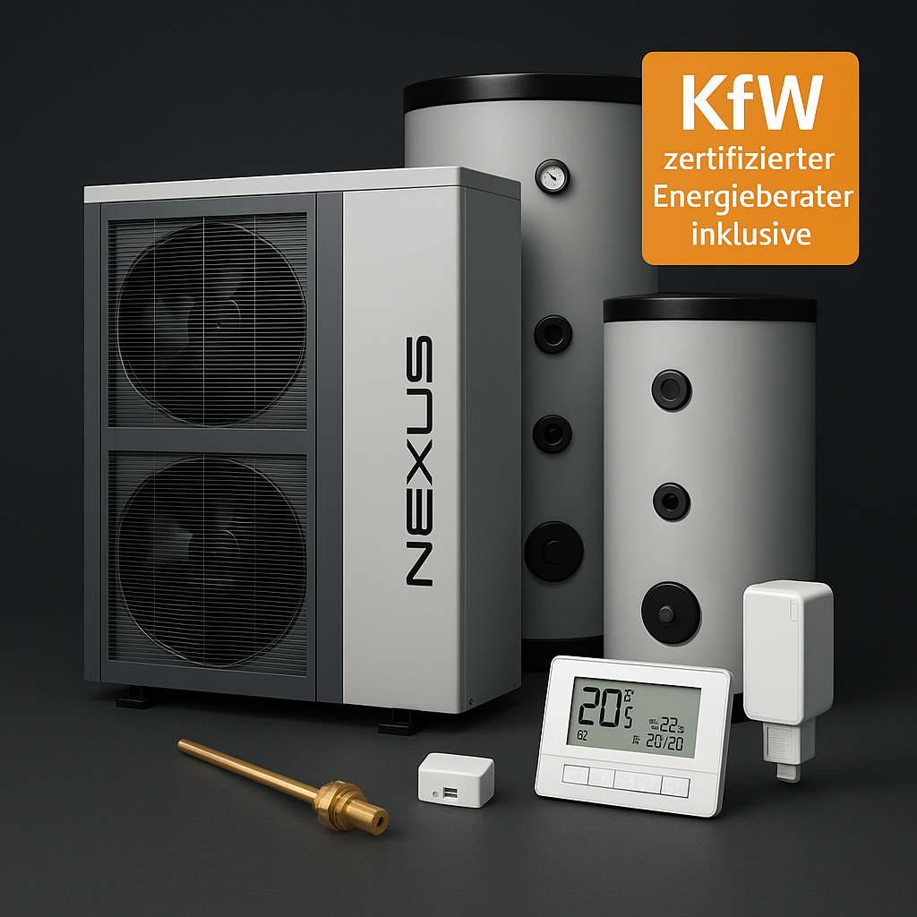 Bild von Wärmepumpe und Zubehör für den Privaten gebraucht inklusive Energieberatert